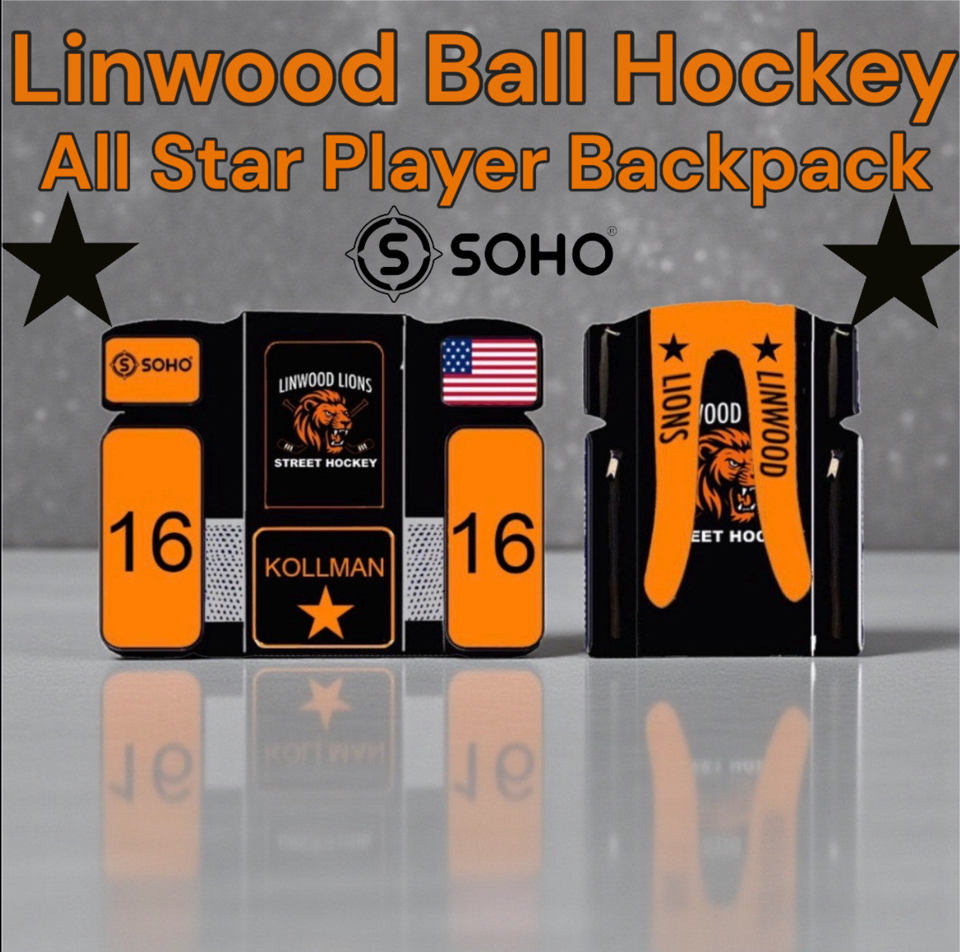 Linwood Street Hockey Custom All Star Backpack